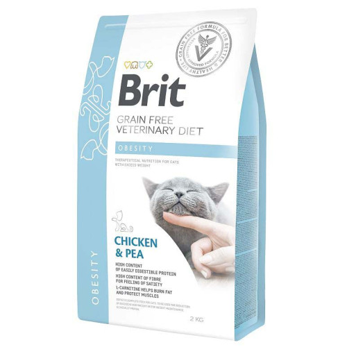 Hrană uscată pentru pisici Brit Grain Free VD Obesity 2 kg