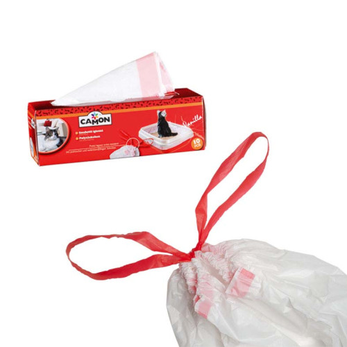 Saci cu mâner pentru litieră Camon 10 buc 50x40x20 cm