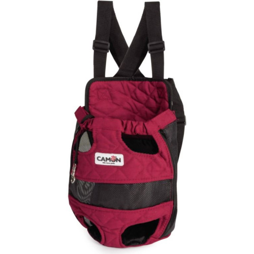 Rucsac de transport pentru câini Camon, roșu, 20 × 8 × 28 cm