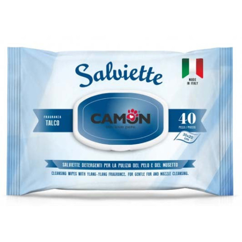 Șervețele igienice cu talc pentru câini Camon 40 buc