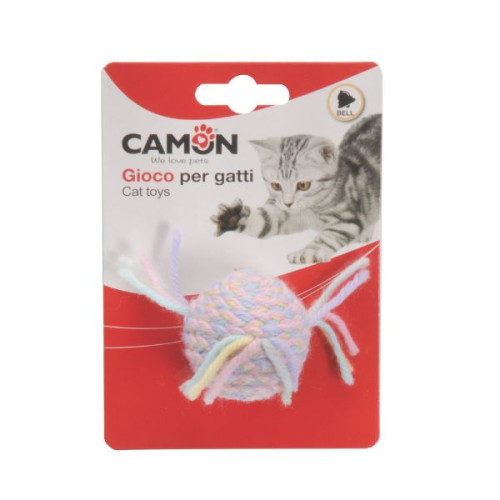 Jucărie pentru pisici Camon Minge cu clopotel 4 cm