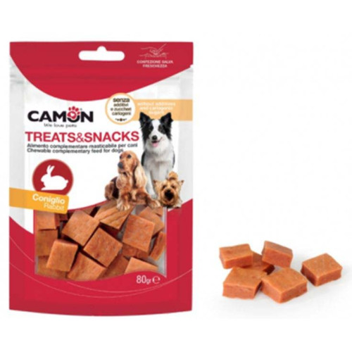 Recompense pentru câini Camon Big Bites cu Iepure 80 g