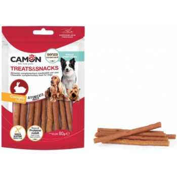 Recompense pentru caini Camon Sticks Iepure 80 gr