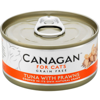 Hrana umeda pentru pisici Canagan Cat Ton si Creveti 75 gr