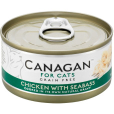Hrana umeda pentru pisici Canagan Cat Pui si Biban 75 gr