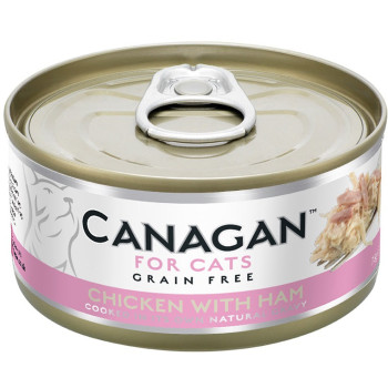 Hrana umeda pentru pisici Canagan Cat Pui si Sunca 75 gr