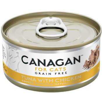 Hrana umeda pentru pisici Canagan Cat Ton si Pui 75 gr