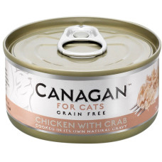 Hrana umeda pentru pisici Canagan Cat Pui si Crab 75 gr