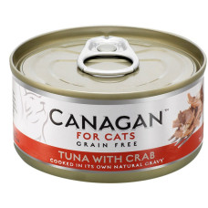 Hrana umeda pentru pisici Canagan Cat Ton si Crab 75 gr