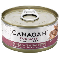 Hrana umeda pentru pisici Canagan Cat Ton si Somon 75 gr