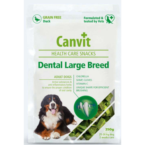 Recompensă pentru câini Canvit Snack Dental Large Breed 250 g