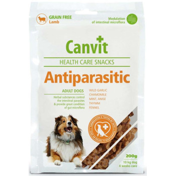 Recompensa pentru caini Canvit Snack Anti-Parasitic 200 gr