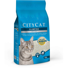 Nisip pentru pisici City Cat Clumping Act Carbon 10L/8,5 kg