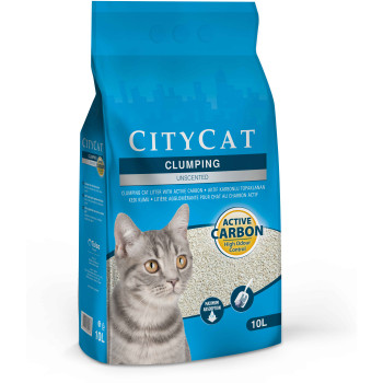 Nisip pentru pisici City Cat Clumping Act Carbon 10L/8,5 kg