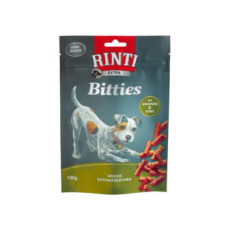 Recompensele pentru caini Rinti Extra Mini Bitties Rata cu Ananas si Kiwi 100 gr
