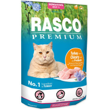 Hrana uscata pentru pisici Rasco Sensitive Curcan&Cicoare 400 gr