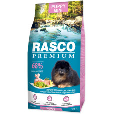 Hrana uscata pentru catei Rasco Premium Puppy Mini, cu Pui şi Orez 1 kg