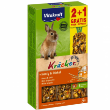 Baton pentru iepuri Vitakraft Kracker Miere 112gr +56gr Gratis
