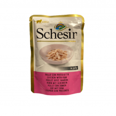 Hrana umeda pentru pisici Schesir cu pui si sunca 85 g