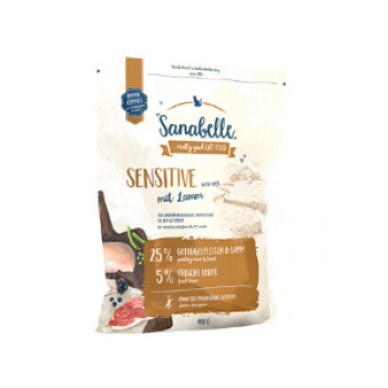 Hrana uscata pentru pisici Sanabelle Sensitive cu miel 400 g