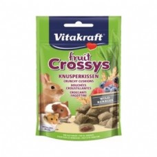 Recompense pentru rozatoare Vitakraft Fruit Crossys Snack Wildberry 50 g