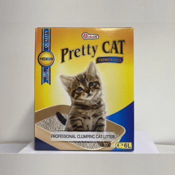 Nisip pentru litiera Pretty Cat Premium Gold 6L