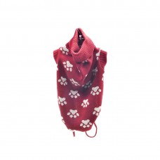 Pulover rosu tricotat pentru caini Vesto L 32 cm