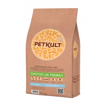 Hrana uscata pentru caini Petkult Sensitive Maxi Junior cu miel si orez 2 kg