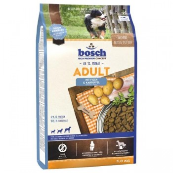 Hrana uscata pentru caini Bosch Adult cu peste si cartofi 3 kg