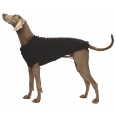 Pulover negru tricotat pentru caini Croci 35 cm
