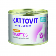 Hrana umeda pentru pisici Kattovit Diabetic Pui 185g