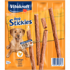 Recompensa pentru caini Vitakraft Dog Stickies cu Pasare 4buc 44G