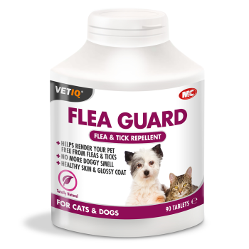 Supliment Repelent Anti Paraziti pentru Caini si Pisici  VetIQ Flea Guard 90 tablete