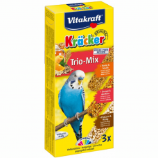 Batoane pentru perusi Vitakraft Kracker Trio Miere/Portocala/Popcorn 80 g