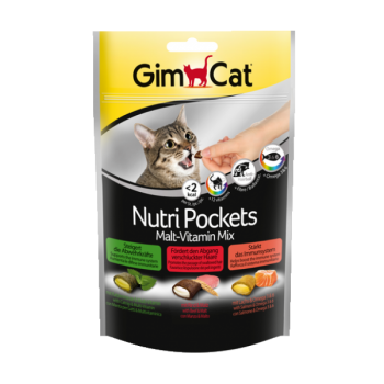 Recompense pentru pisici Gimpet Nutri Pockets cu malt si vitamine 150 g