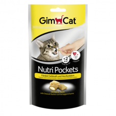 Recompense pentru pisici Gimpet Nutri Pockets cu branza si taurina 60 g